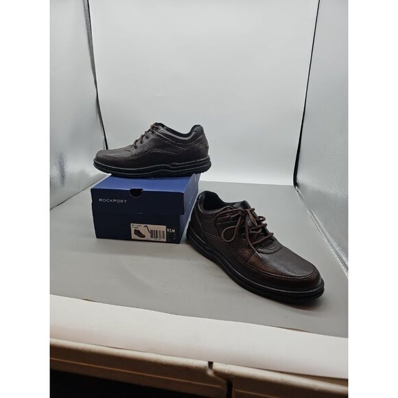 Mens Rockport World Tour Classic Walking Shoes - Brown Size9.5 M[K70884]